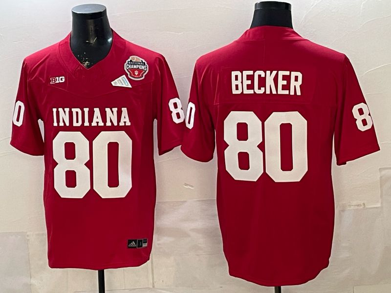 Men 2026 Ohio State Buckeyes #80 Becker Red Limited NCAA Jersey 076